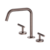 An image of Nero Tapware Mecca Bath/Kitchen Set Edge Spout II Brushed Bronze