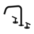 An image of Nero Tapware Mecca Bath/Kitchen Set Edge Spout II Matte Black