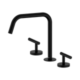 An image of Nero Tapware Mecca Bath/Kitchen Set Edge Spout II Matte Black