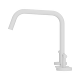 An image of Nero Tapware Mecca Bath/Kitchen Set Edge Spout II Matte White