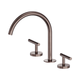 An image of Nero Tapware Mecca Bath/Kitchen Set Arc Spout Brushed Bronze