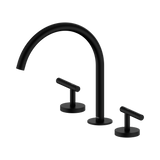 An image of Nero Tapware Mecca Bath/Kitchen Set Arc Spout Matte Black
