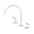 An image of Nero Tapware Mecca Bath/Kitchen Set Arc Spout Matte White