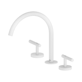 An image of Nero Tapware Mecca Bath/Kitchen Set Arc Spout Matte White