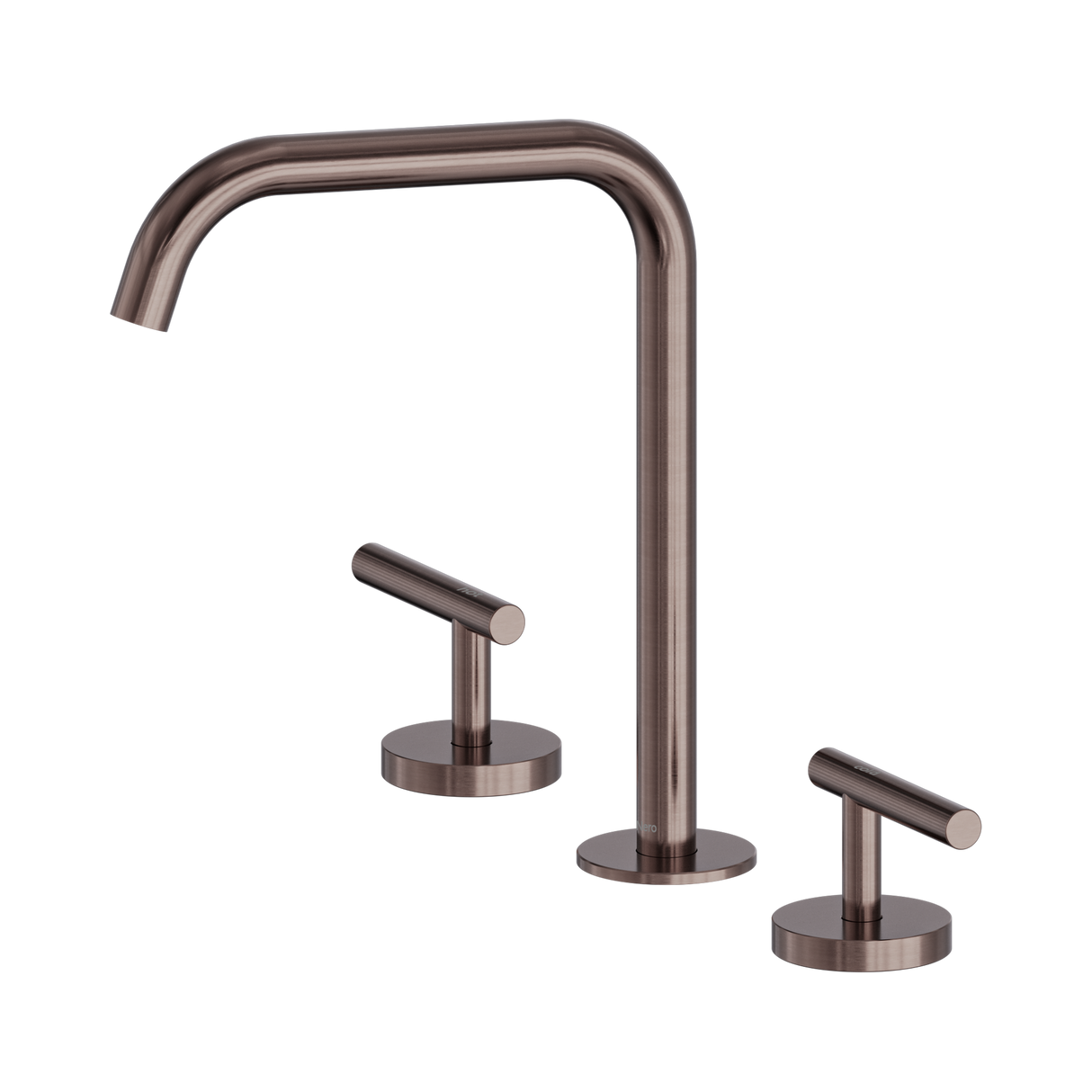 An image of Nero Tapware Mecca Bath/Kitchen Set Edge Spout Brushed Bronze