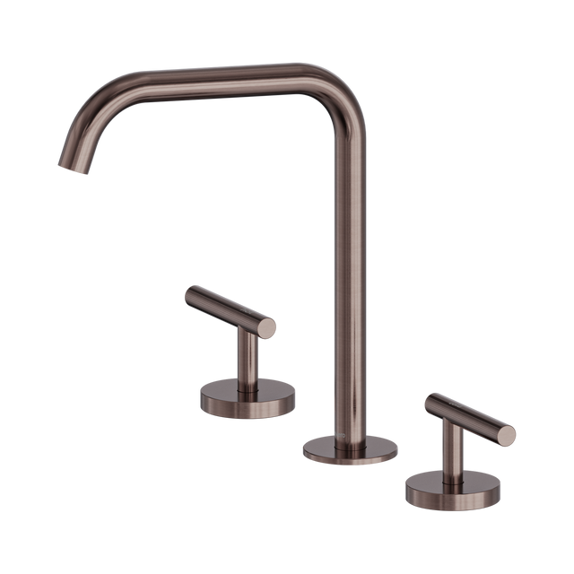 An image of Nero Tapware Mecca Bath/Kitchen Set Edge Spout Brushed Bronze