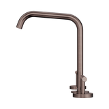 An image of Nero Tapware Mecca Bath/Kitchen Set Edge Spout Brushed Bronze
