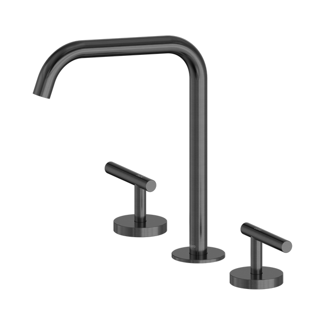 An image of Nero Tapware Mecca Bath/Kitchen Set Edge Spout Gun Metal