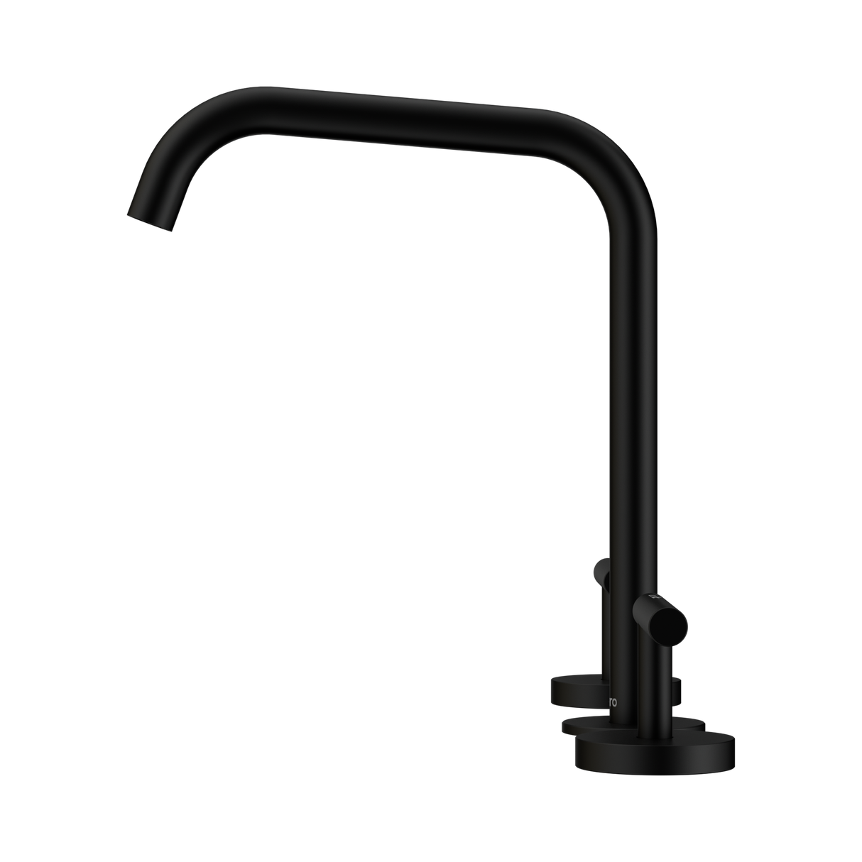 An image of Nero Tapware Mecca Bath/Kitchen Set Edge Spout Matte Black
