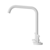 An image of Nero Tapware Mecca Bath/Kitchen Set Edge Spout Matte White