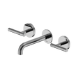 An image of Nero Tapware Mecca Wall Basin/Bath Set 160mm Spout Chrome