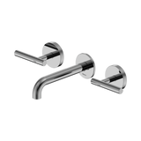 An image of Nero Tapware Mecca Wall Basin/Bath Set 160mm Spout Chrome