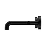 An image of Nero Tapware Mecca Wall Basin/Bath Set 160mm Spout Matte Black