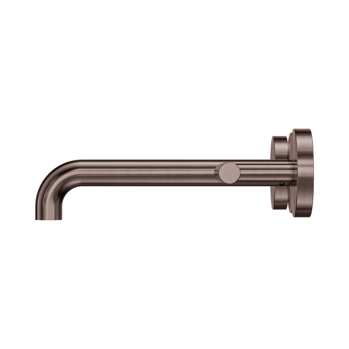 An image of Nero Tapware Mecca Wall Basin/Bath Set 185mm Spout Brushed Bronze