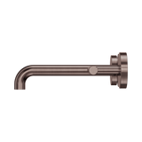 An image of Nero Tapware Mecca Wall Basin/Bath Set 185mm Spout Brushed Bronze