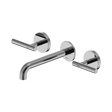 An image of Nero Tapware Mecca Wall Basin/Bath Set 185mm Spout Chrome