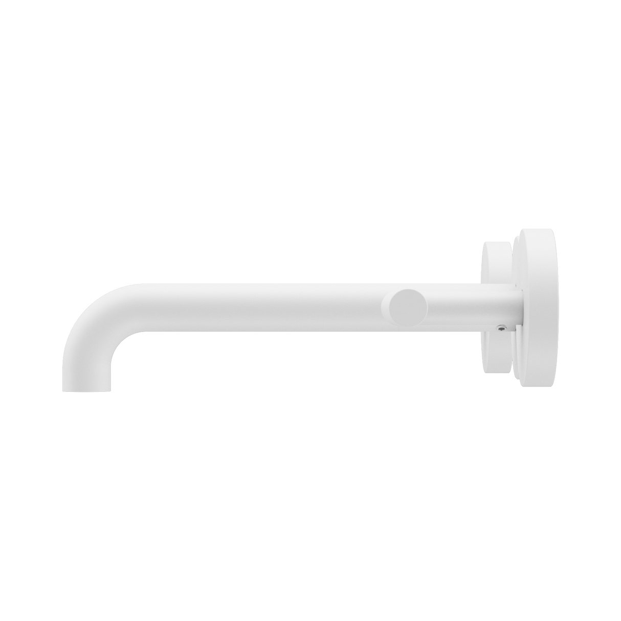 An image of Nero Tapware Mecca Wall Basin/Bath Set 185mm Spout Matte White