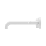 An image of Nero Tapware Mecca Wall Basin/Bath Set 185mm Spout Matte White