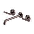 An image of Nero Tapware Mecca Wall Basin/Bath Set 220mm Spout Brushed Bronze