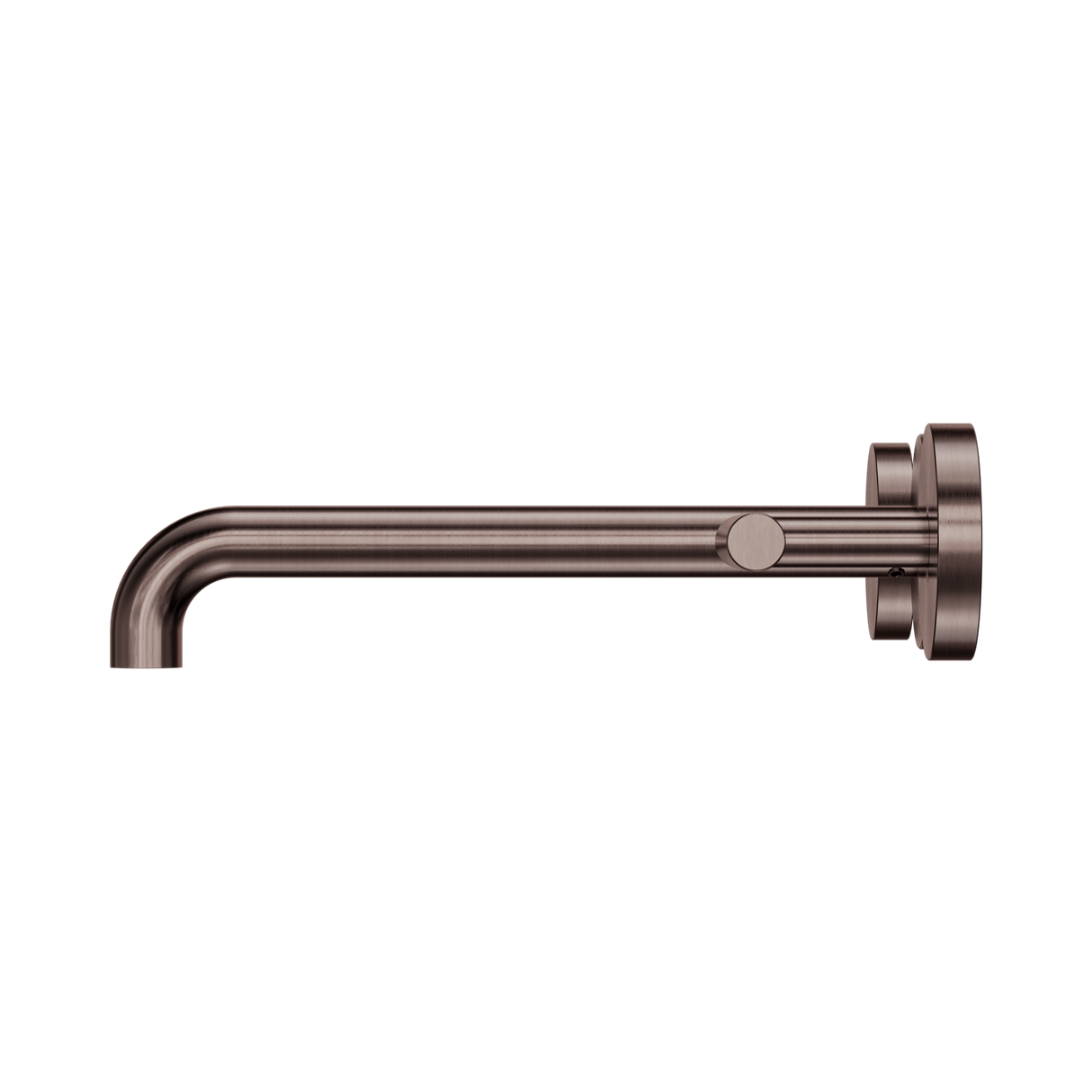 An image of Nero Tapware Mecca Wall Basin/Bath Set 220mm Spout Brushed Bronze