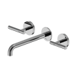 An image of Nero Tapware Mecca Wall Basin/Bath Set 220mm Spout Chrome