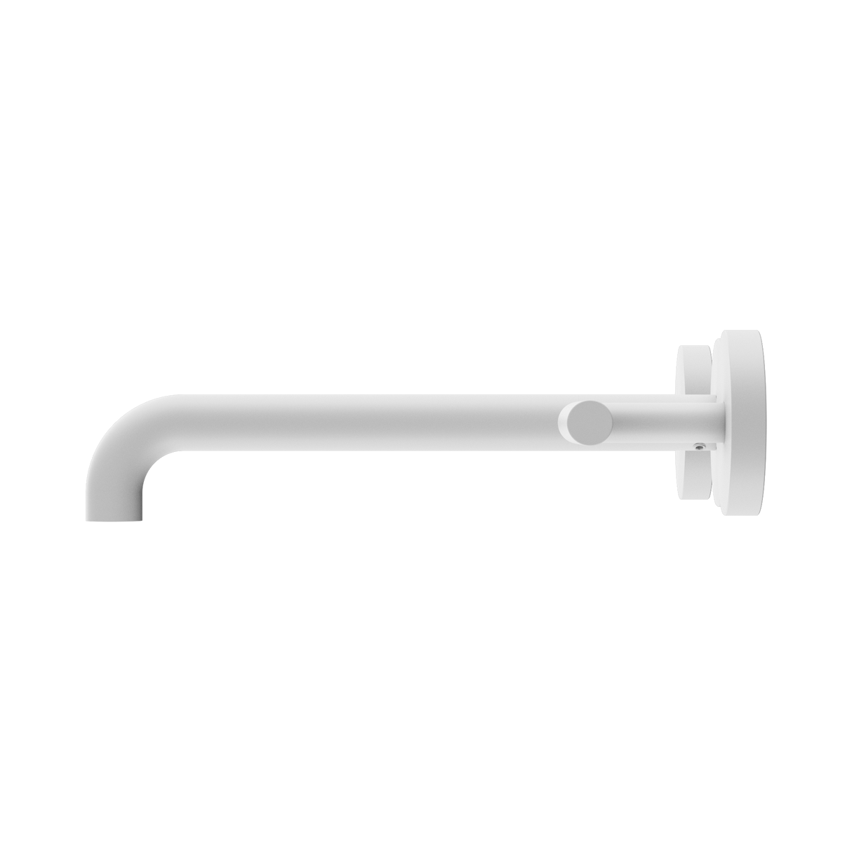 An image of Nero Tapware Mecca Wall Basin/Bath Set 220mm Spout Matte White