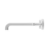 An image of Nero Tapware Mecca Wall Basin/Bath Set 220mm Spout Matte White