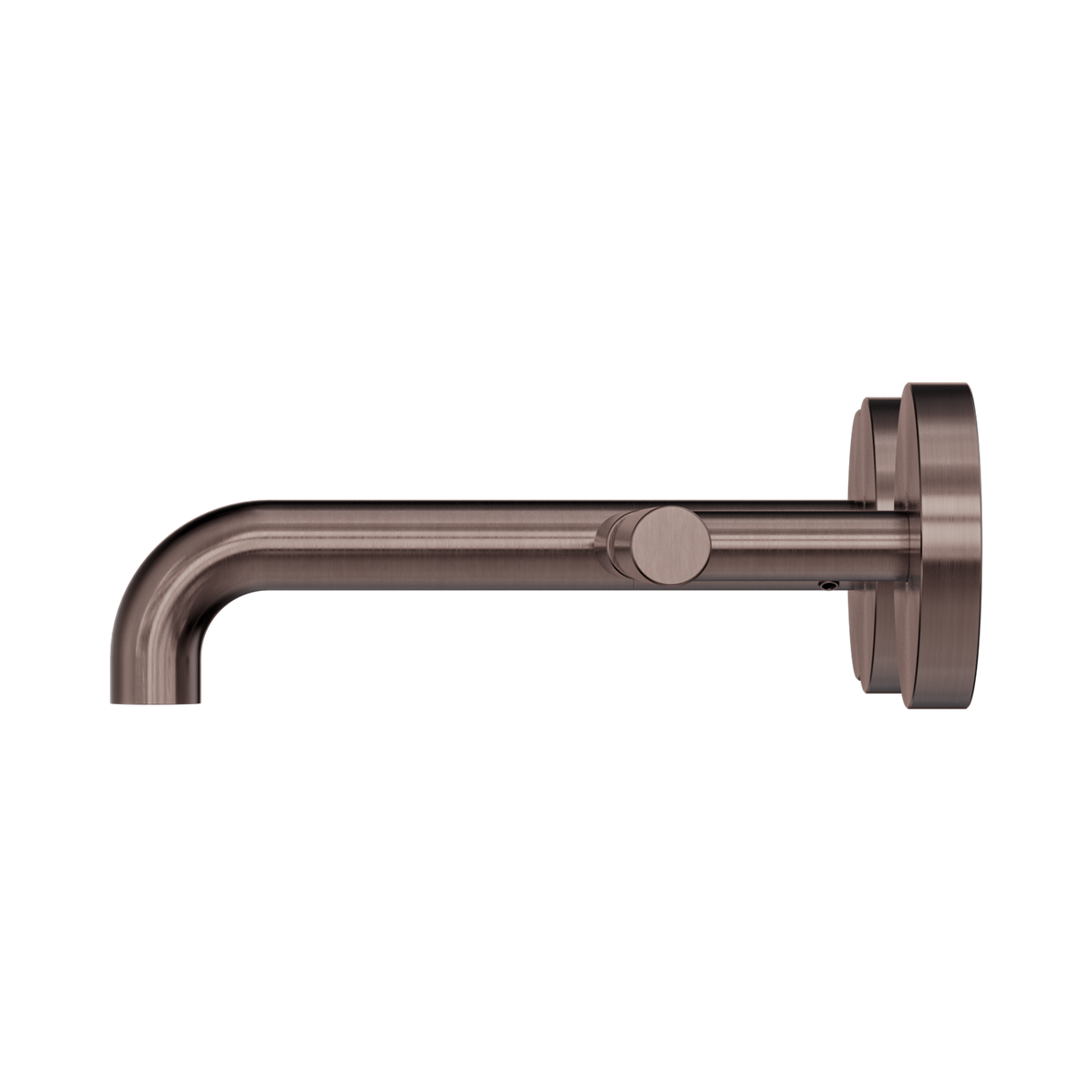 An image of Nero Tapware Mecca Wall Basin/Bath Set 160mm Offset Spout Brushed Bronze