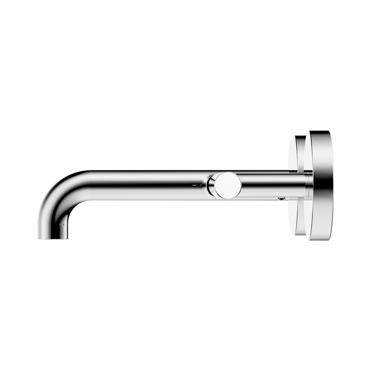 An image of Nero Tapware Mecca Wall Basin/Bath Set 160mm Offset Spout Chrome
