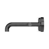 An image of Nero Tapware Mecca Wall Basin/Bath Set 160mm Offset Spout Gun Metal