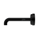 An image of Nero Tapware Mecca Wall Basin/Bath Set 160mm Offset Spout Matte Black