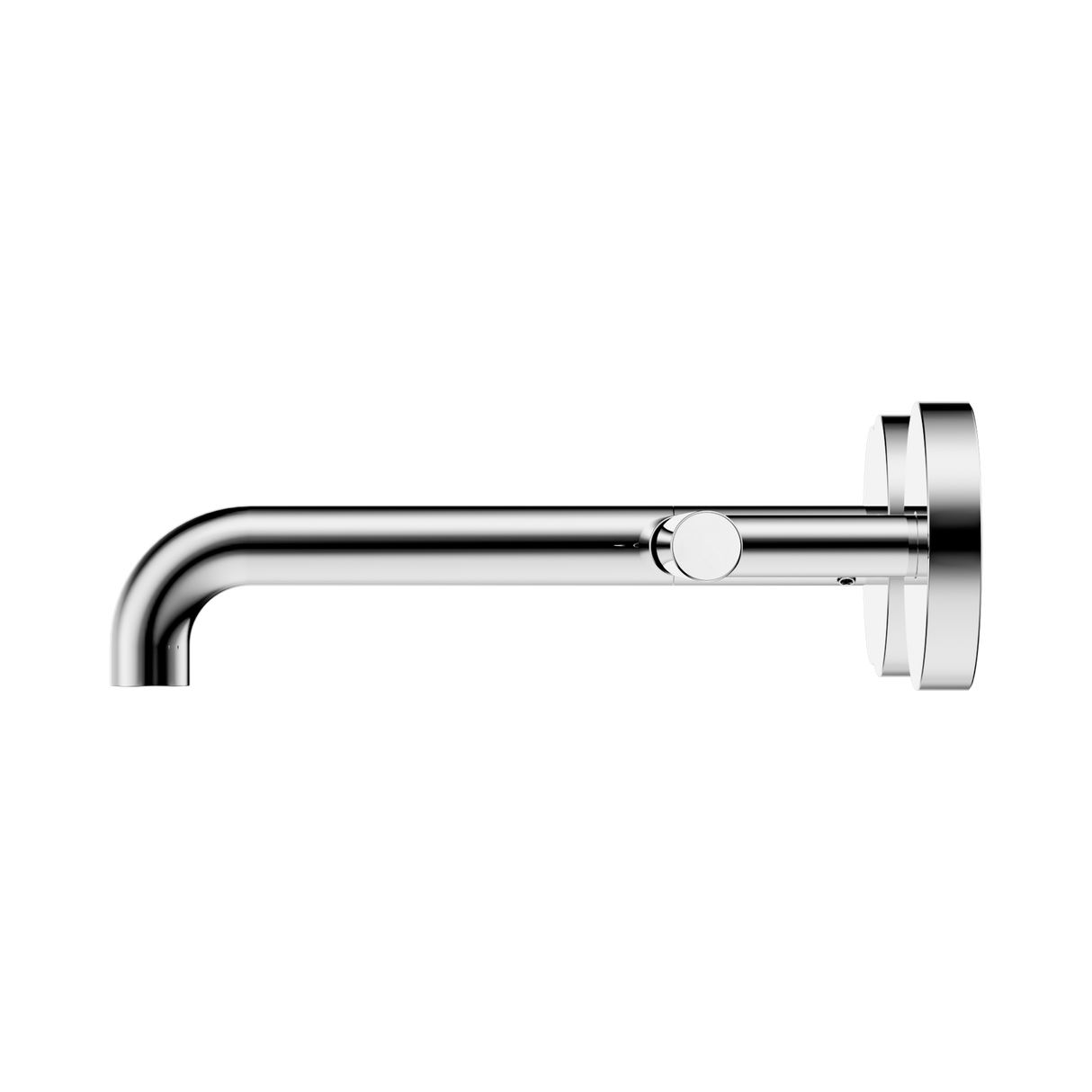 An image of Nero Tapware Mecca Wall Basin/Bath Set 185mm Offset Spout Chrome
