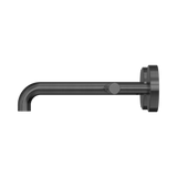 An image of Nero Tapware Mecca Wall Basin/Bath Set 185mm Offset Spout Gun Metal