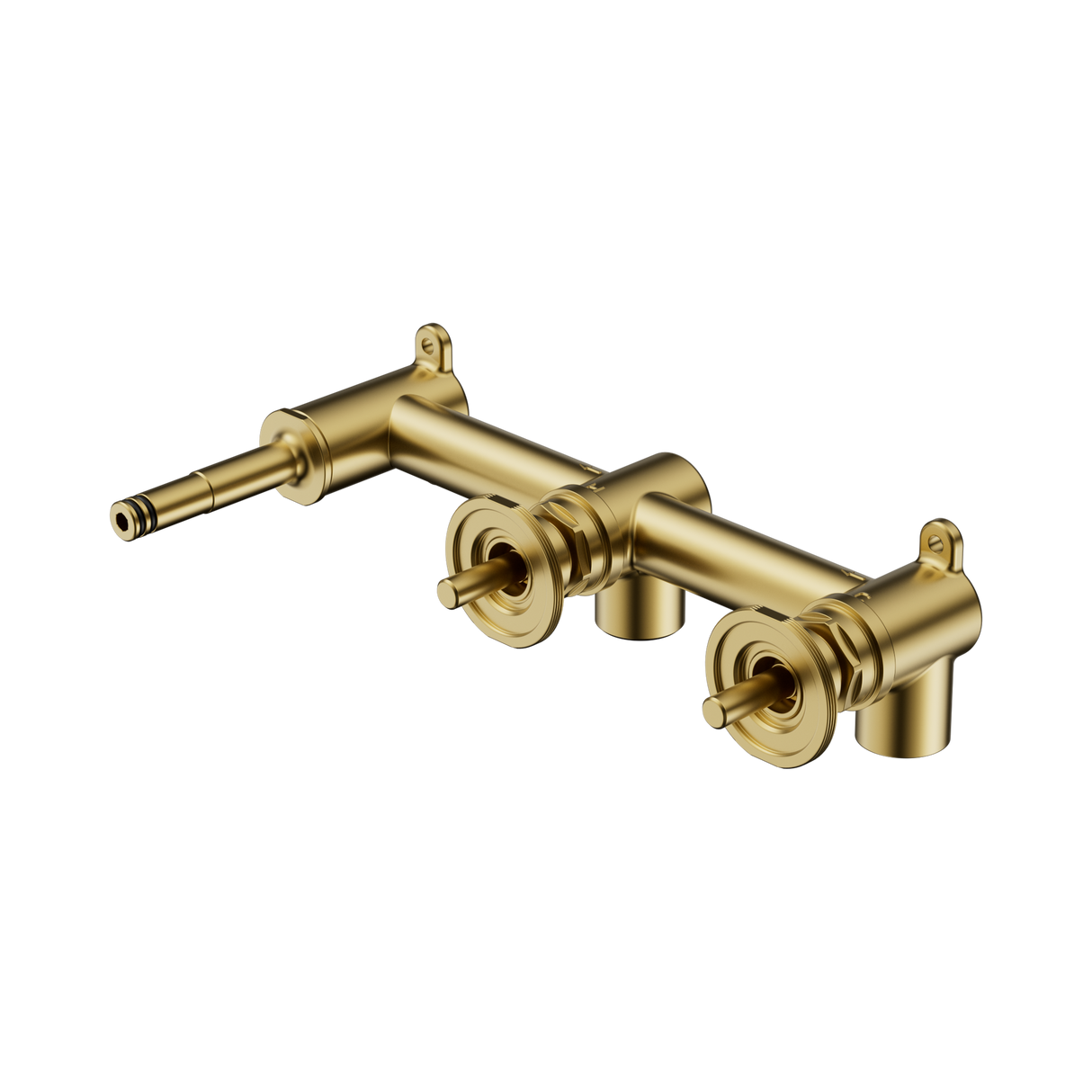 An image of Nero Tapware Mecca Wall Basin Set Offset Spout Body Only