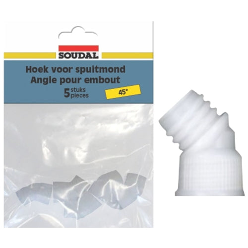 45° Connector Nozzles  5 PK Clear