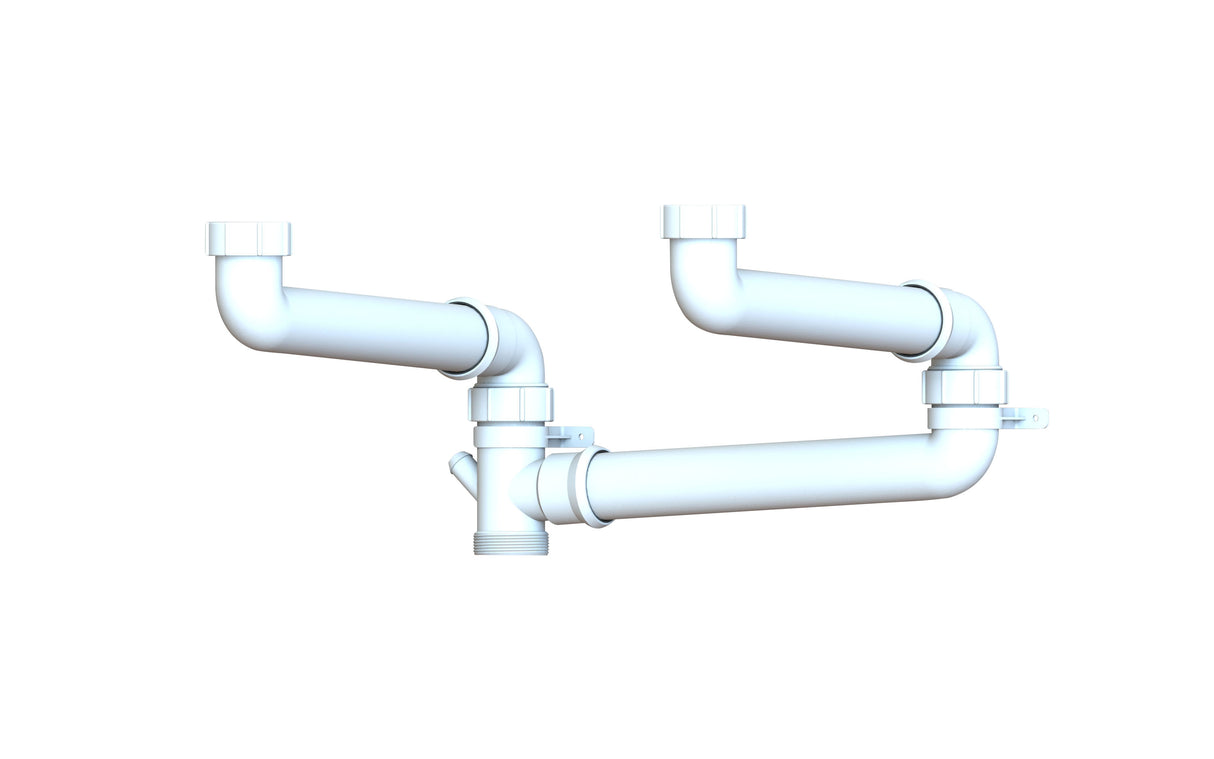 An image of Kitchen Sink Double Bowl Space Saver 50mm