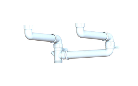 An image of Kitchen Sink Double Bowl Space Saver 50mm