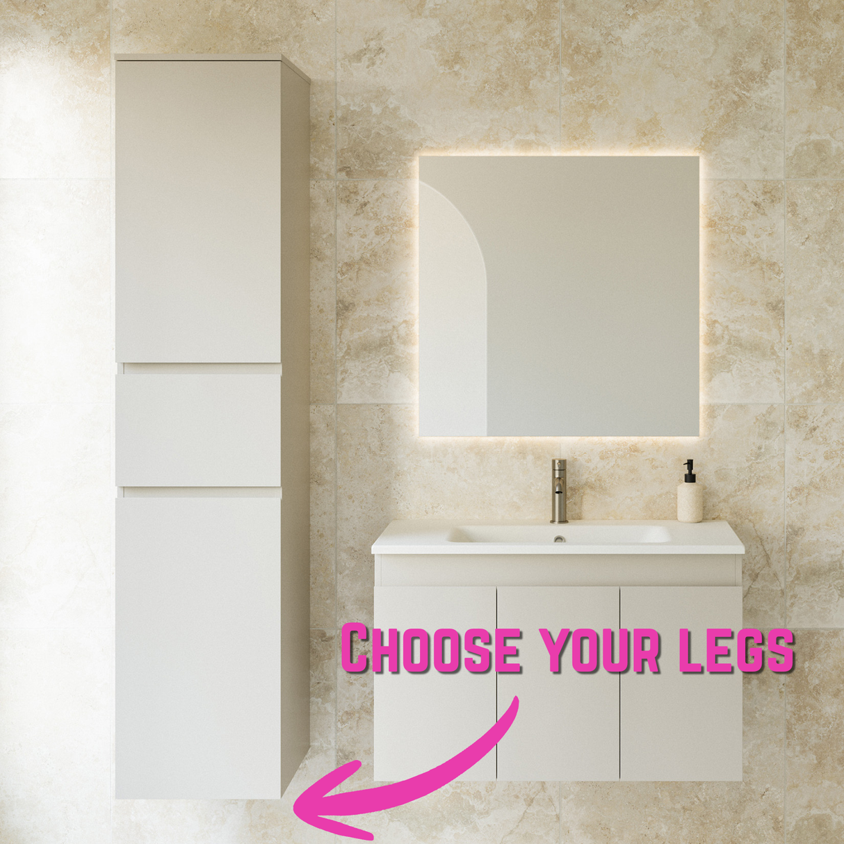 Fraser Tallboy 400mm On Legs Gold Collection