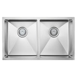 Hana Anti-Scratch 27L/27L Double Kitchen Sink, Stainless Steel