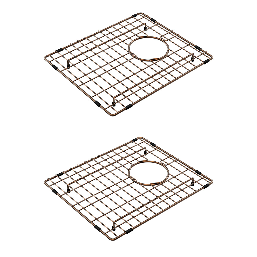 Hana 27L/27L Double Kitchen Sink Kit, Brushed Copper