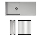 Hana 36L Single Kitchen Sink with Drainer Kit