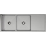 Hana 29L/29L Double Kitchen Sink with Drainer