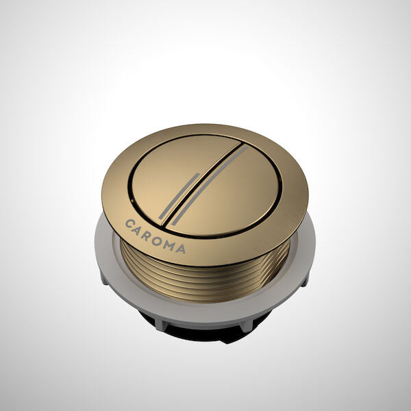 Caroma Bezel/Button Round Metal Brushed Brass