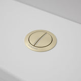 Caroma Bezel/Button Round Metal Brushed Brass