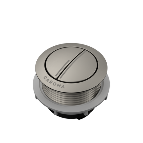 Caroma Bezel/Button Round Metal Brushed Nickel