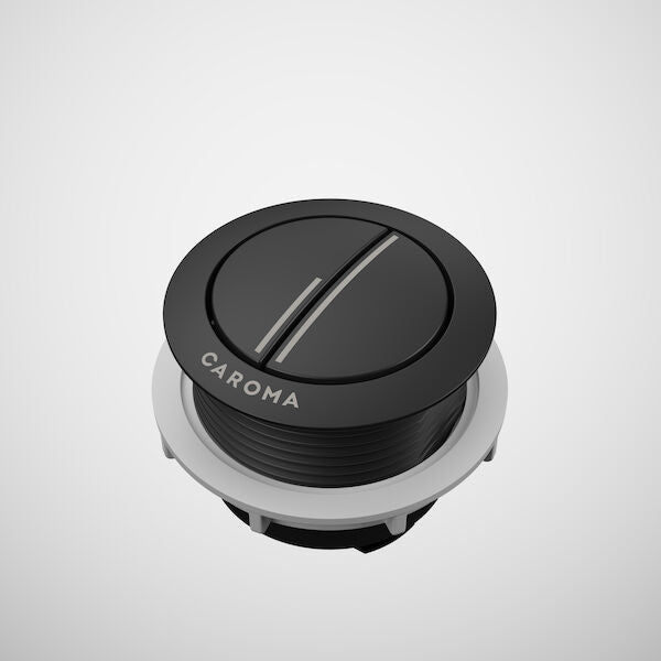 Caroma Bezel/Button Round Metal Matte Black