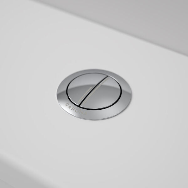 Caroma Bezel/Button Round Metal Chrome