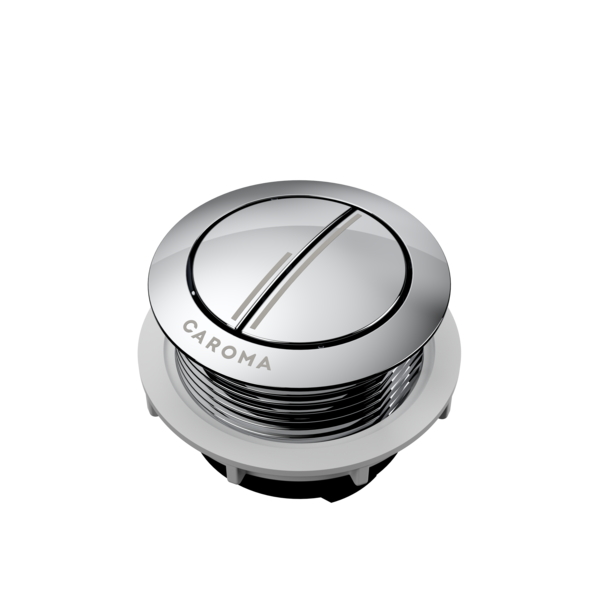 Caroma Bezel/Button Round Metal Chrome