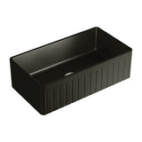 Benson Single Butler Sink, Large, Matt Black