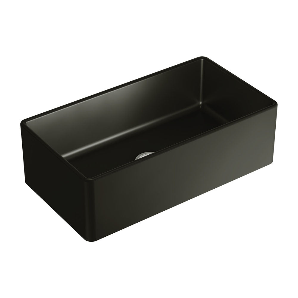 Benson Single Butler Sink, Large, Matt Black